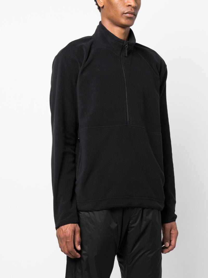 Black Zip Up Fleece Sweatshirt