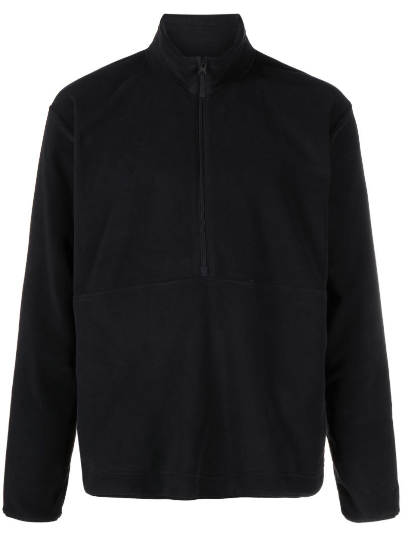 Black Zip Up Fleece Sweatshirt
