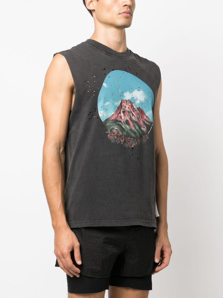Black Mothtech Organic Cotton Tank Top