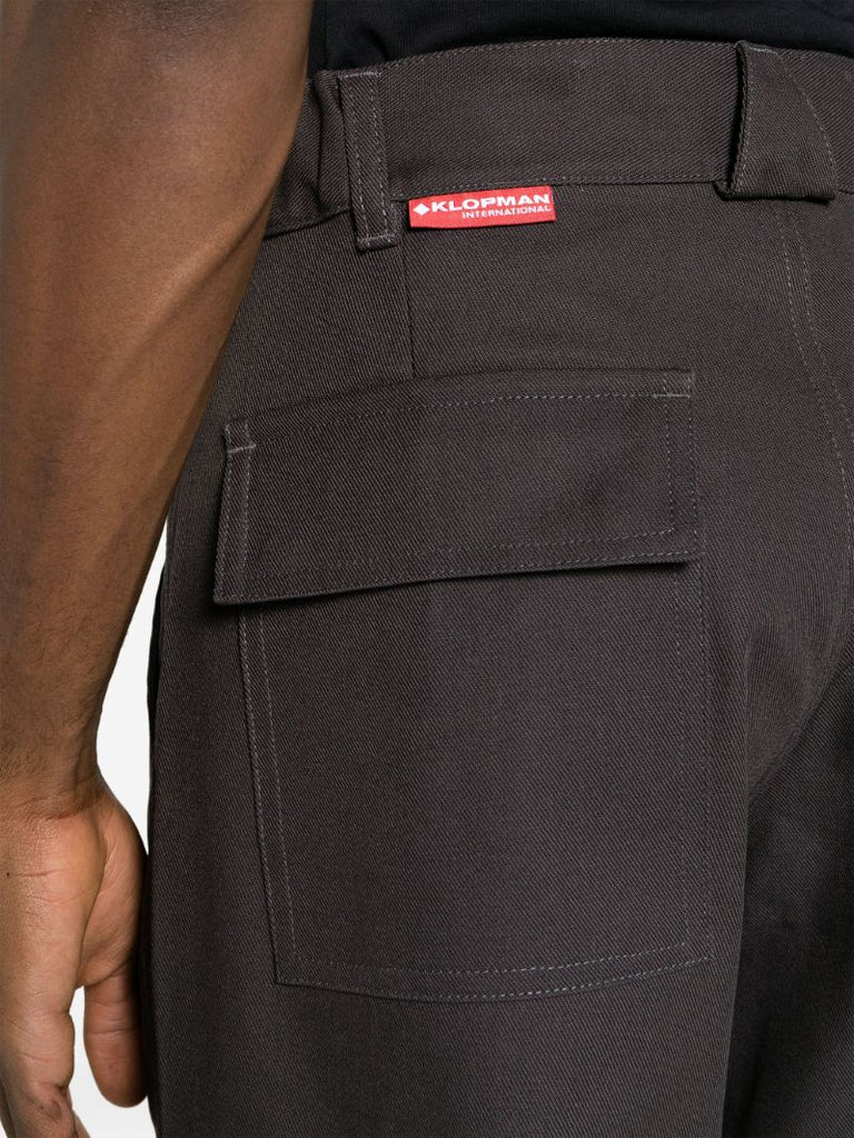 Grey Klopman Straight-leg Trousers
