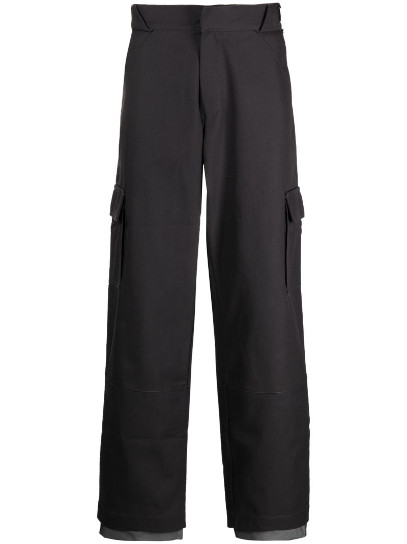 Grey Klopman Straight-leg Trousers