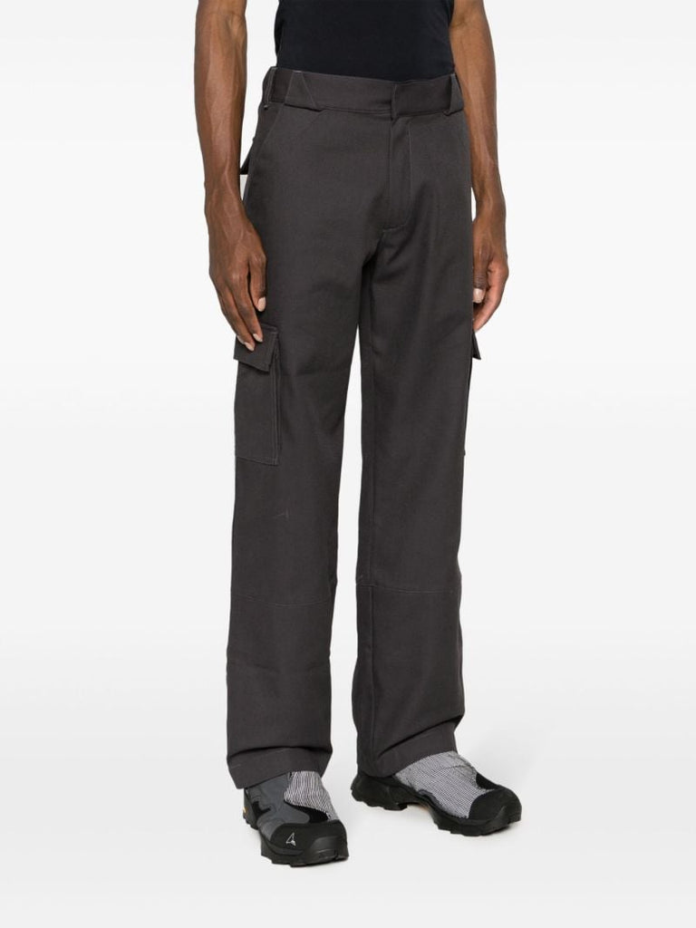 Grey Klopman Straight-leg Trousers