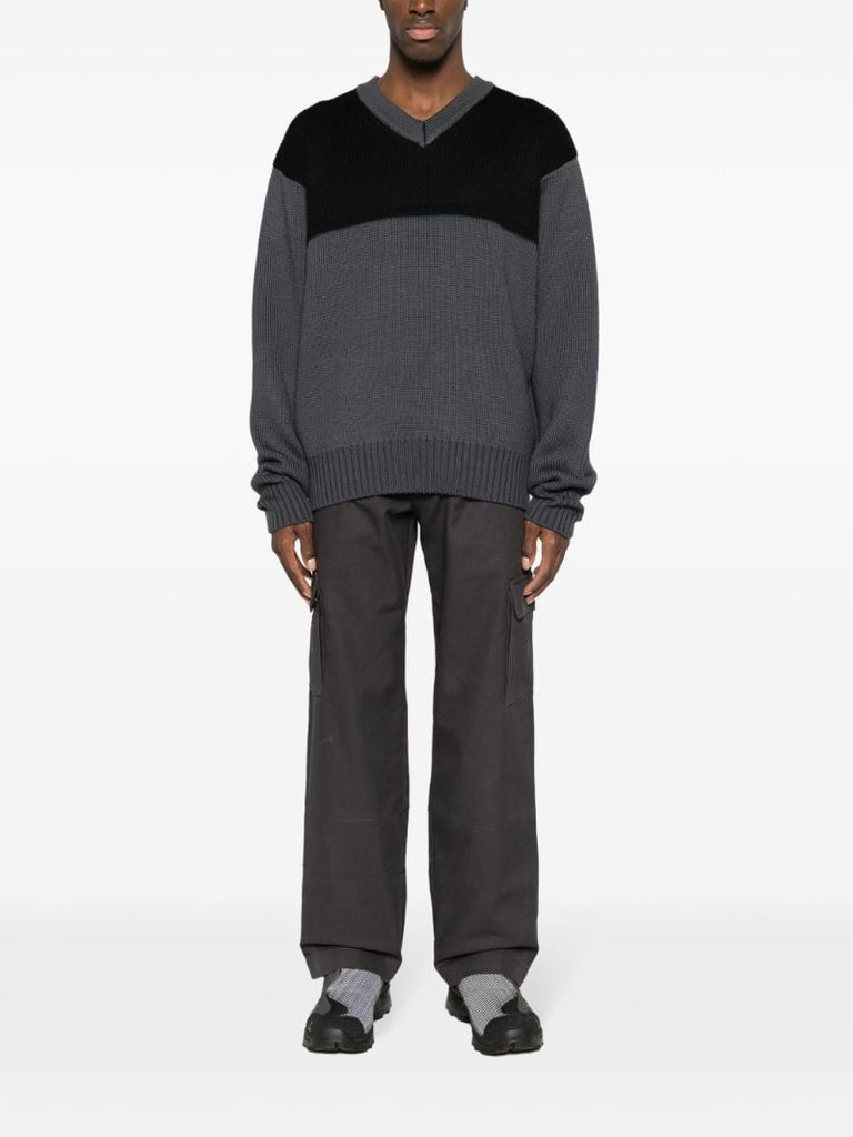 Grey Klopman Straight-leg Trousers