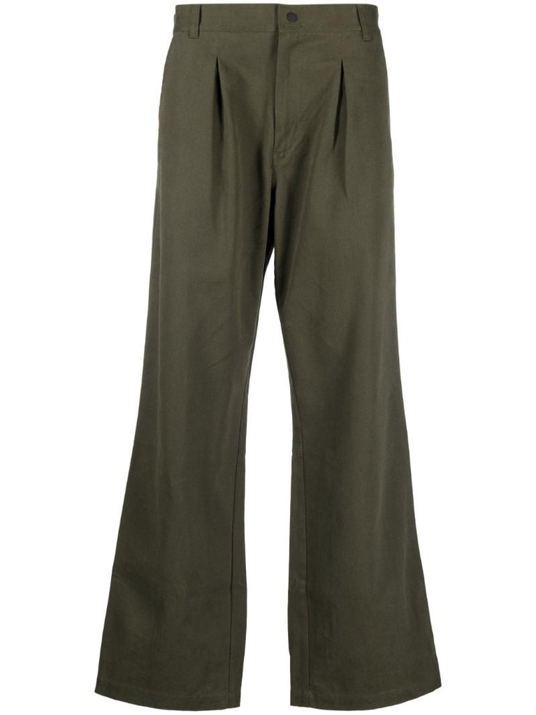 Green Boot Storage Cotton Trousers