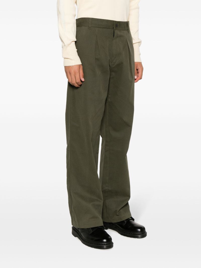 Green Boot Storage Cotton Trousers