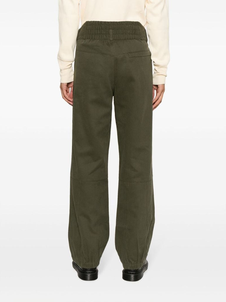 Green Boot Storage Cotton Trousers