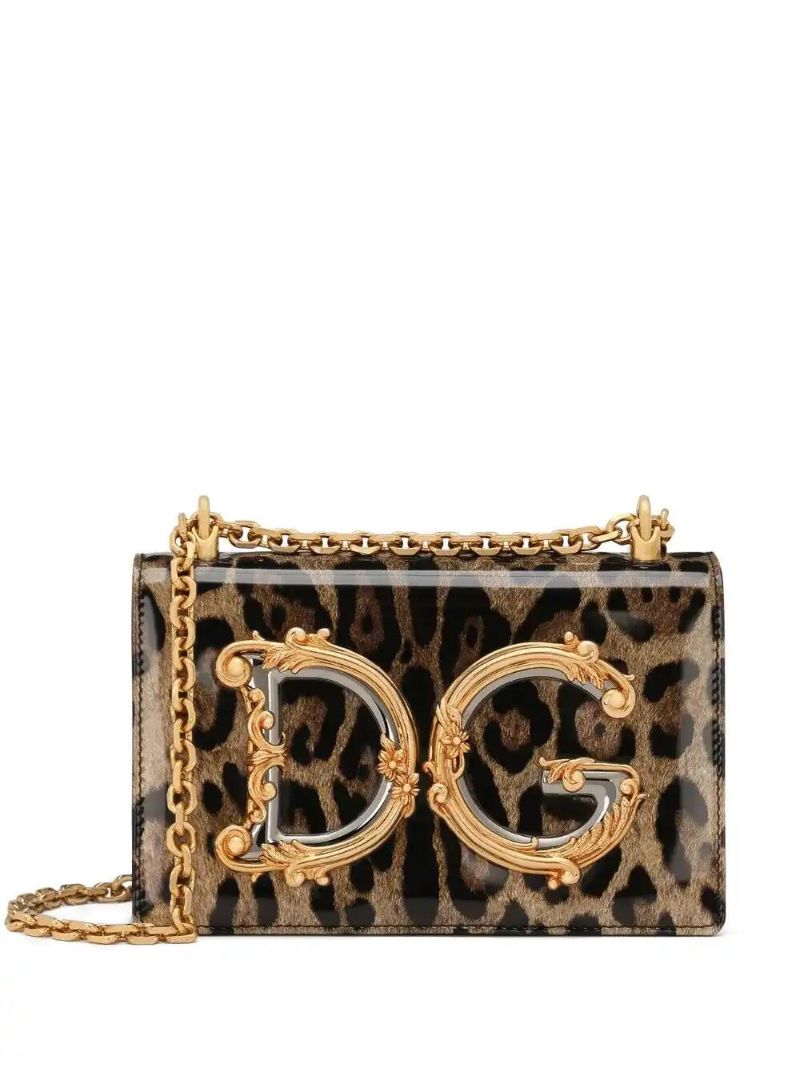 Dg Girls Leopard-print Crossbody Bag