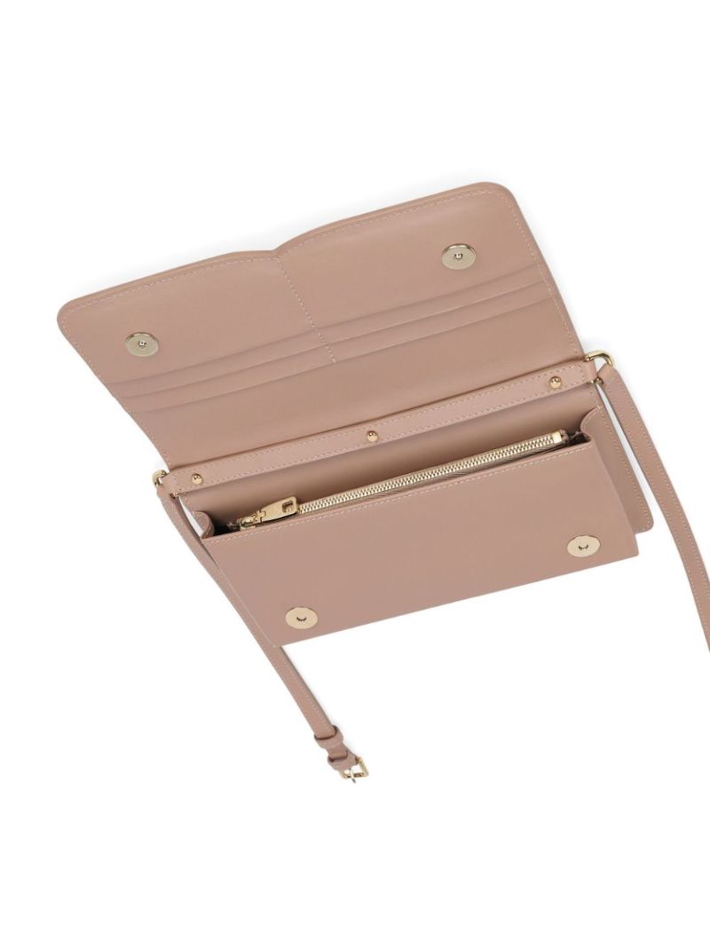 Neutral Dg Leather Shoulder Bag