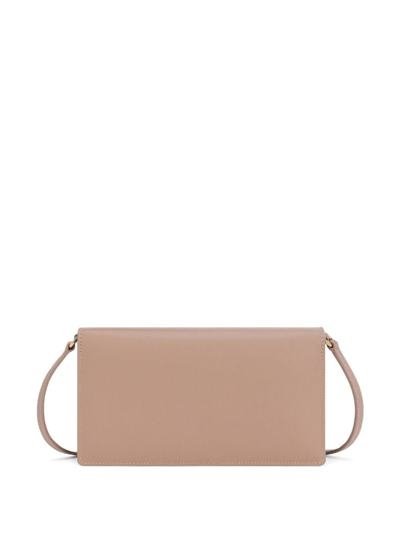 Neutral Dg Leather Shoulder Bag