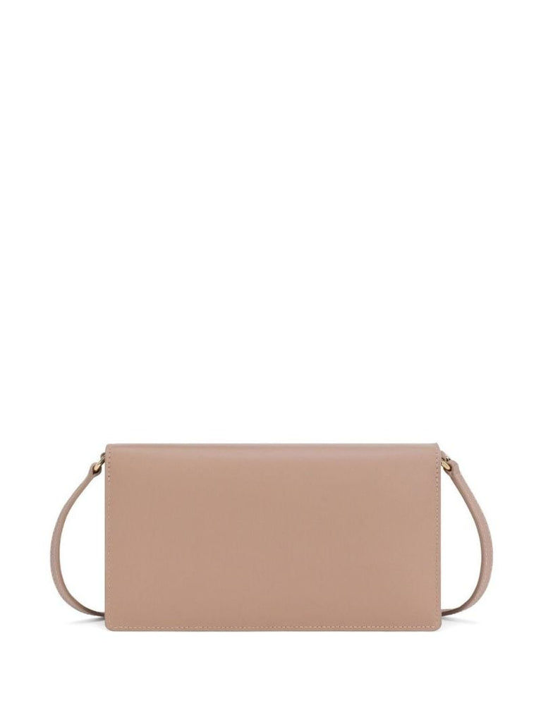 Neutral Dg Leather Shoulder Bag