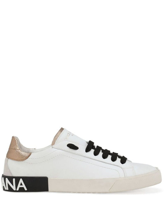 White Portofino Leather Sneakers