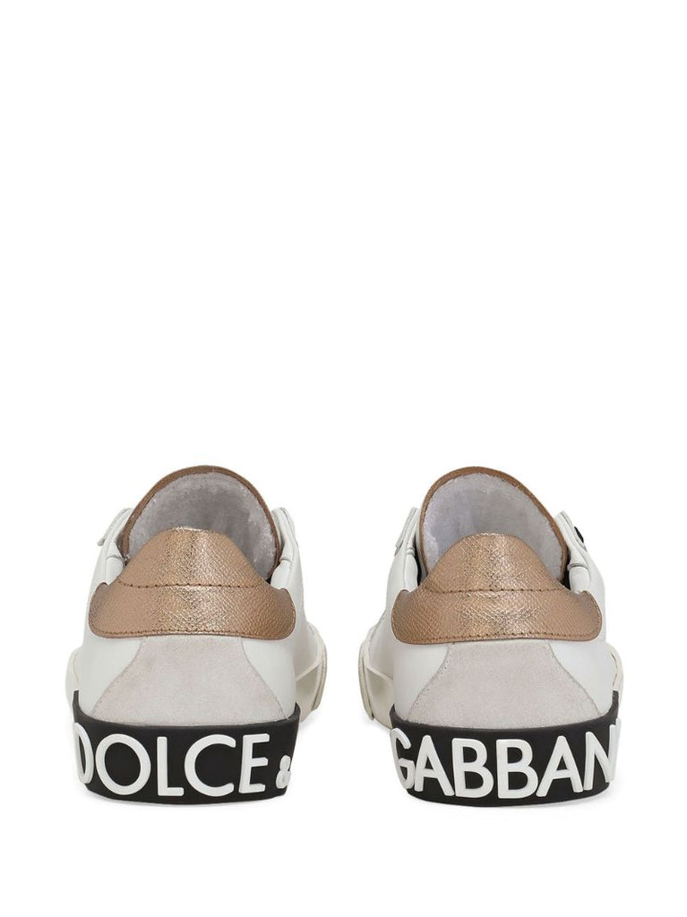 White Portofino Leather Sneakers
