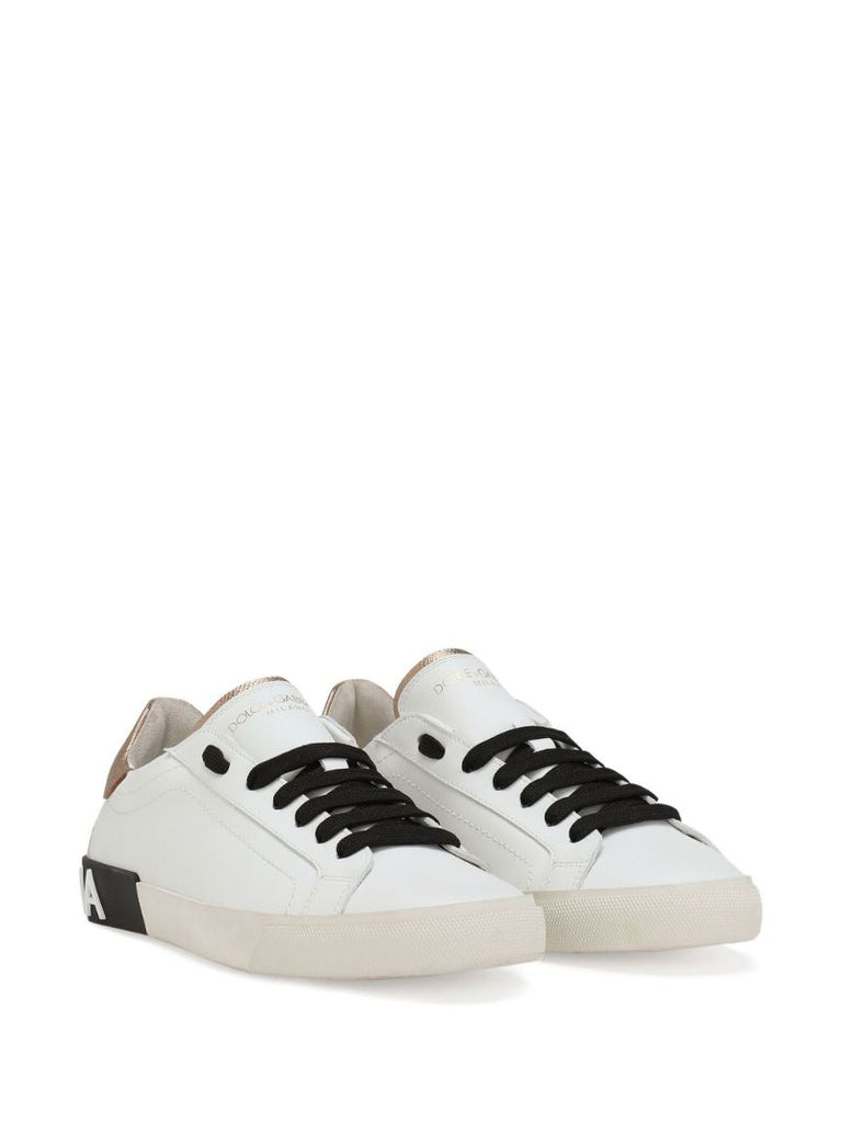 White Portofino Leather Sneakers