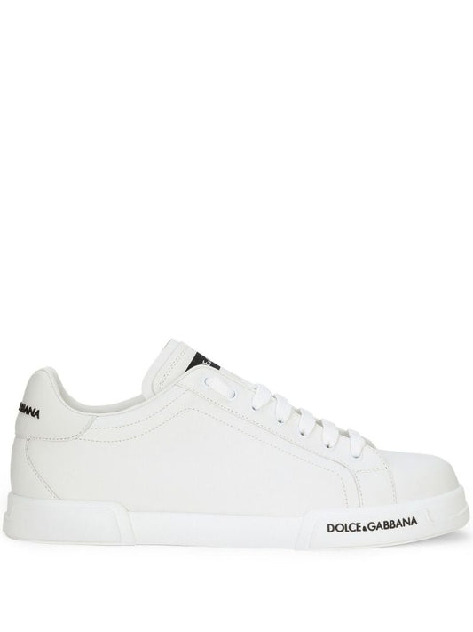 White Portofino Leather Sneakers