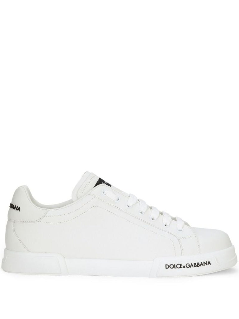 White Portofino Leather Sneakers