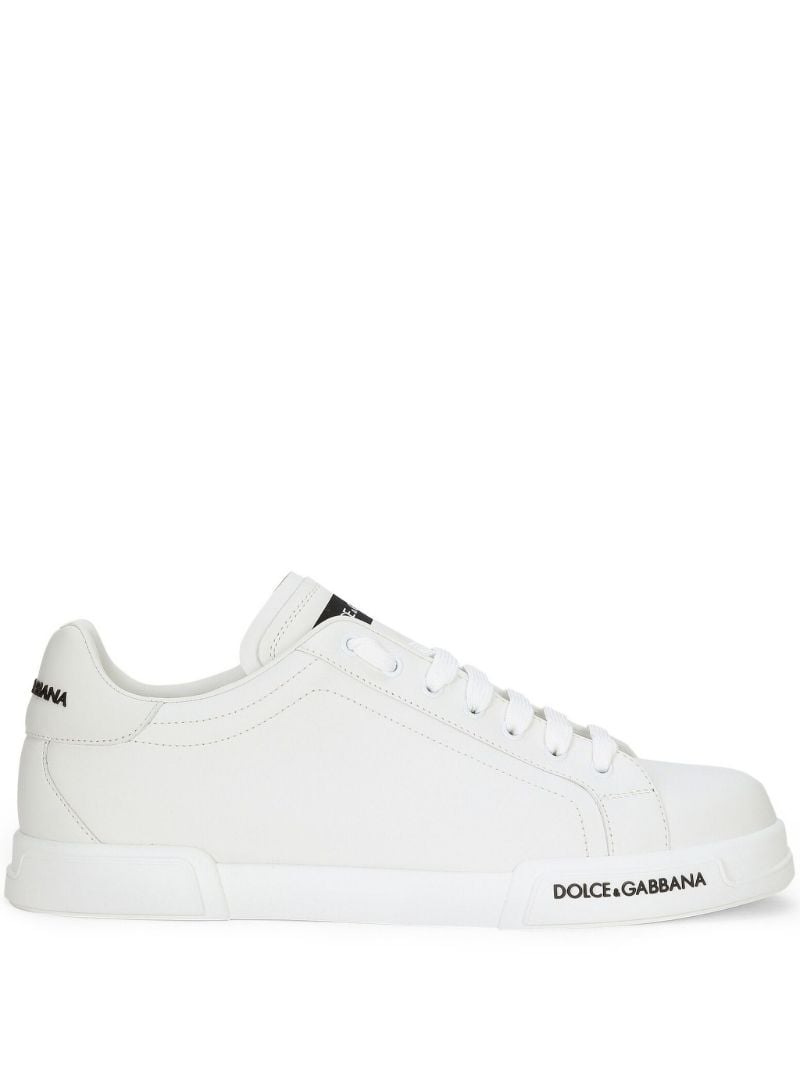 White Portofino Leather Sneakers