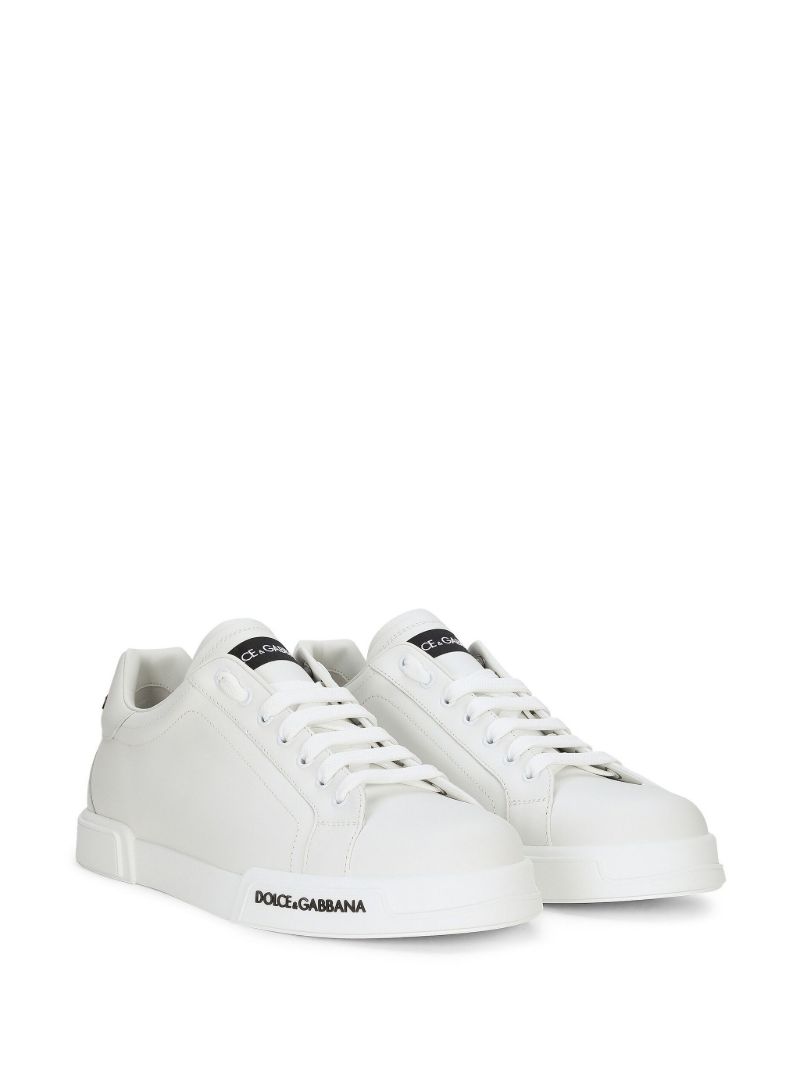 White Portofino Leather Sneakers