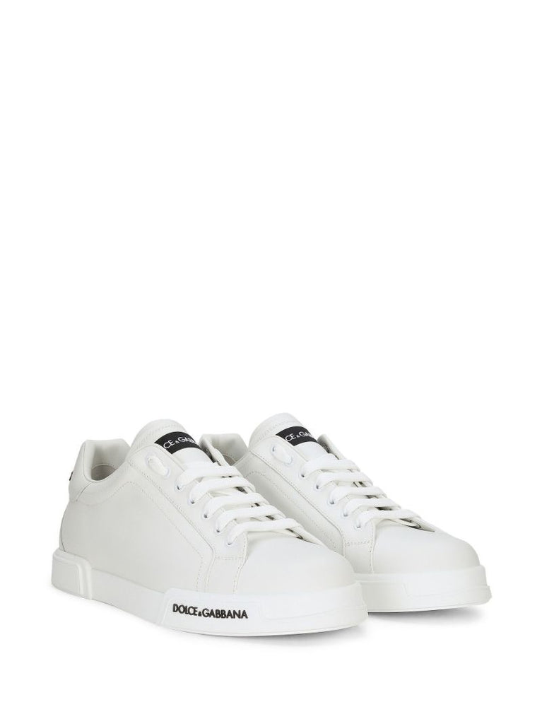 White Portofino Leather Sneakers
