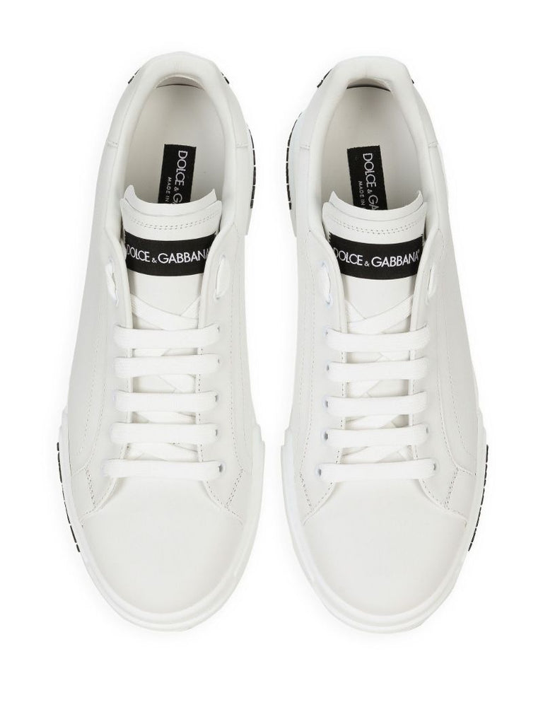White Portofino Leather Sneakers