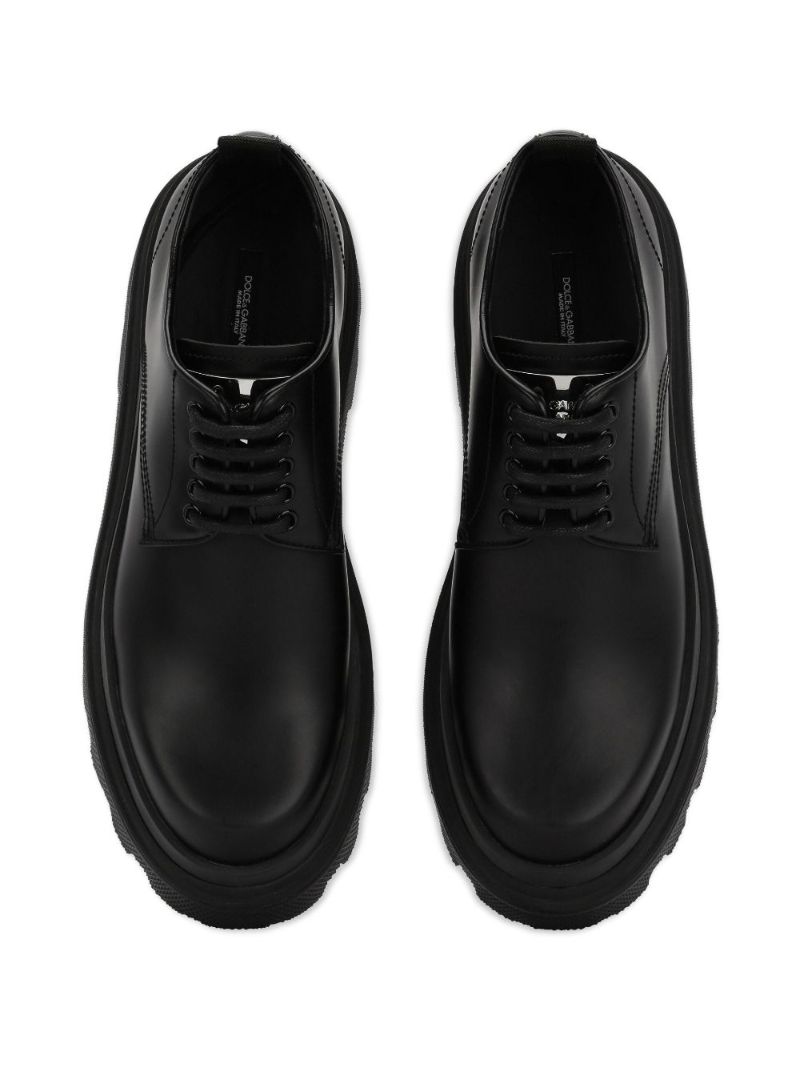 Black Hi-trekking Derby Shoes