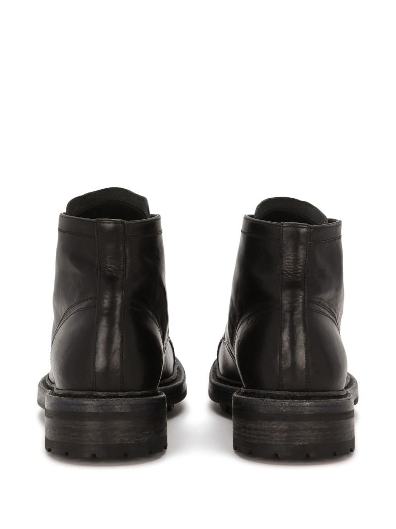Black Leather Ankle Boots