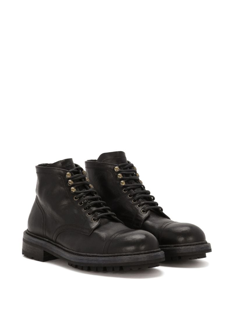 Black Leather Ankle Boots