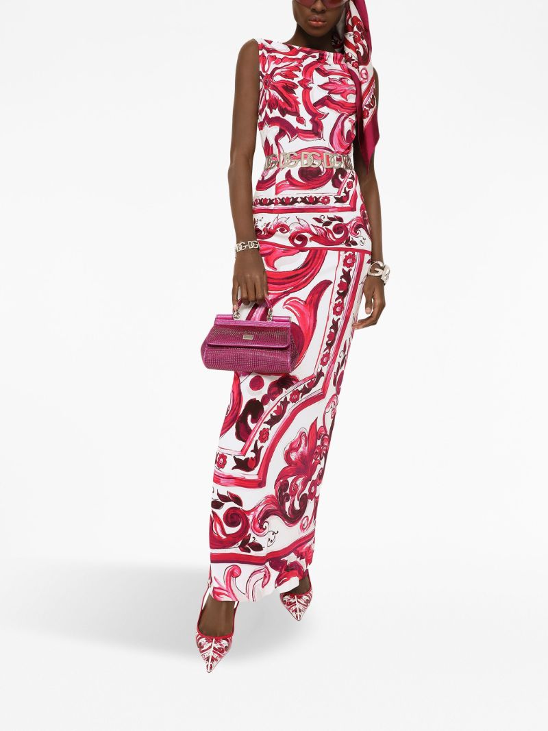 Pink Sicily Small Embellished Top Handle Bag