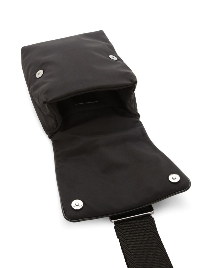 Black Logo-plaque Mini Messenger Bag