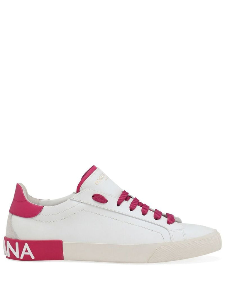 White Portofino Leather Sneakers
