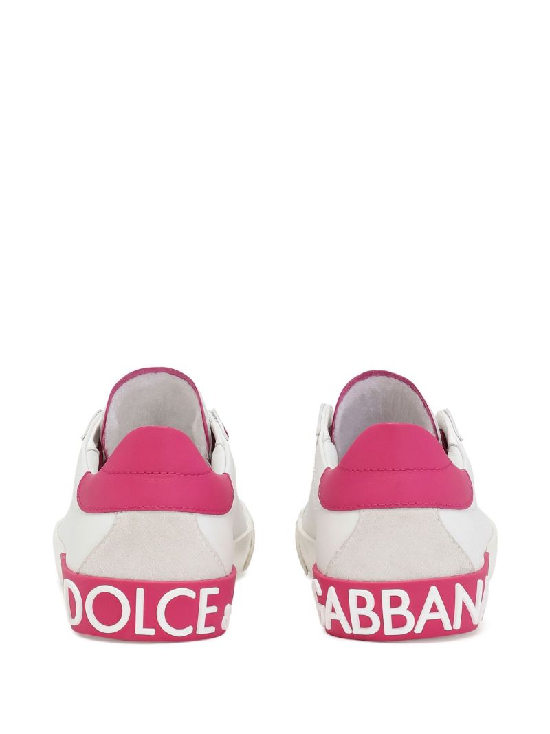 White Portofino Leather Sneakers