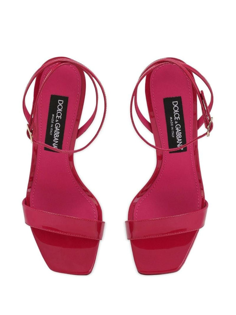 Red Keira 105 Logo Heel Sandals
