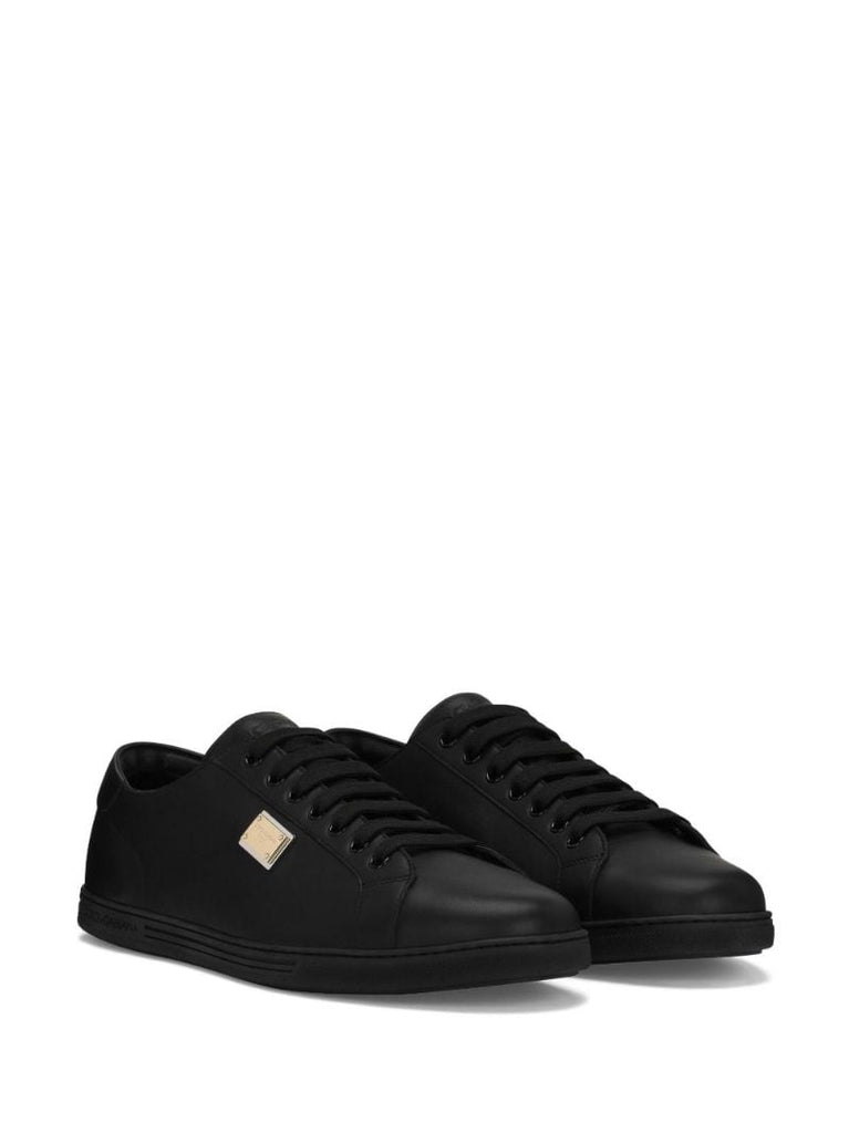 Black Saint Tropez Leather Sneakers