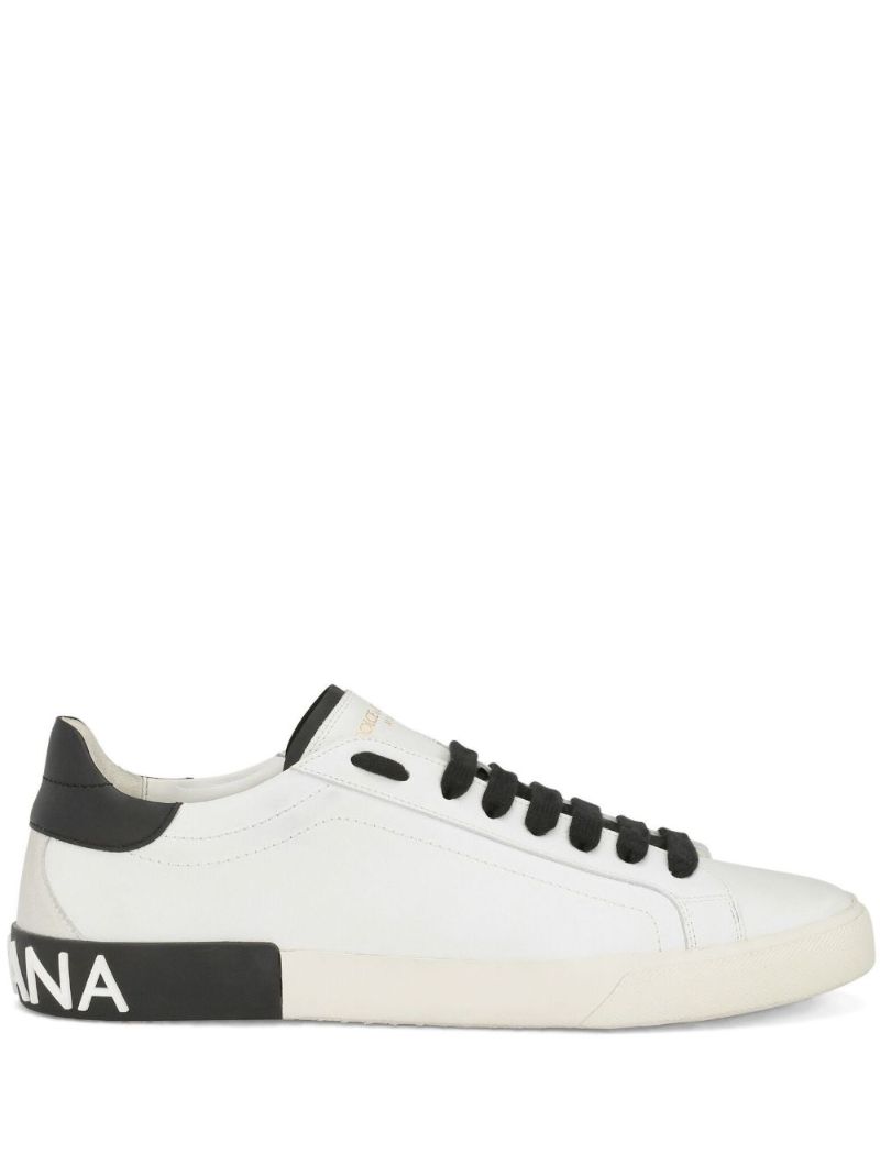 White Portofino Leather Sneakers