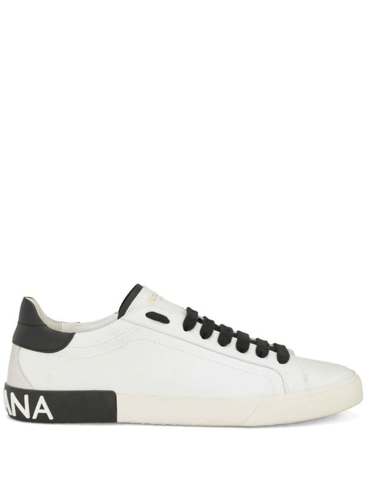 White Portofino Leather Sneakers