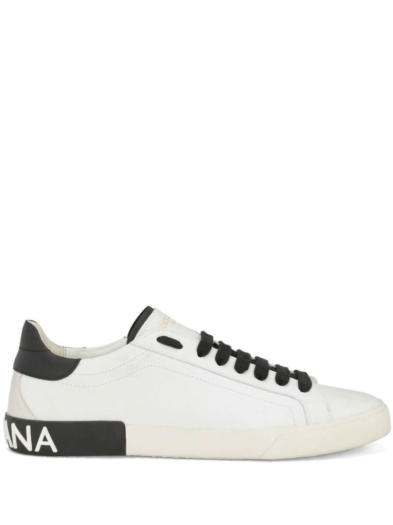 White Portofino Leather Sneakers