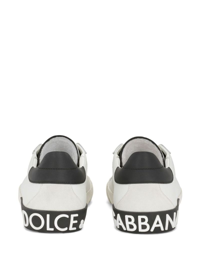 White Portofino Leather Sneakers