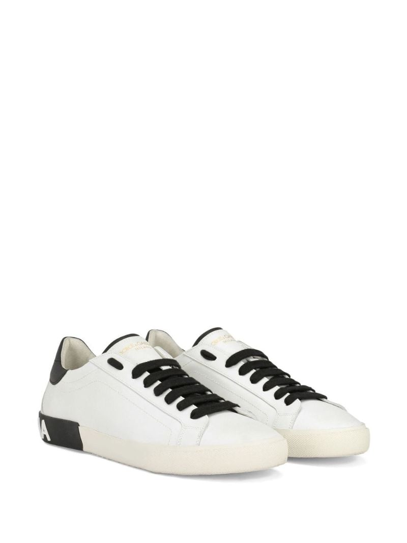 White Portofino Leather Sneakers