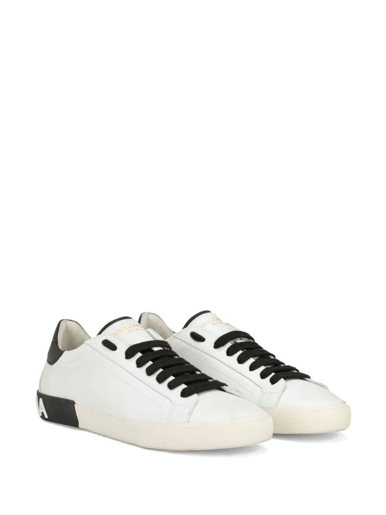 White Portofino Leather Sneakers