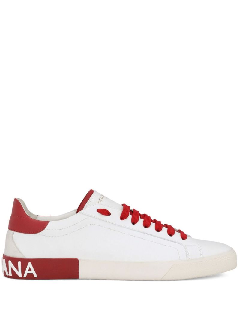 White Portofino Leather Sneakers