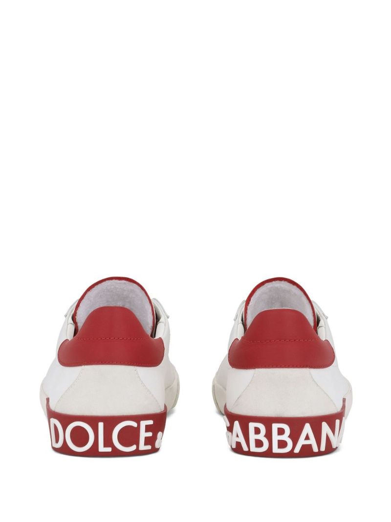 White Portofino Leather Sneakers