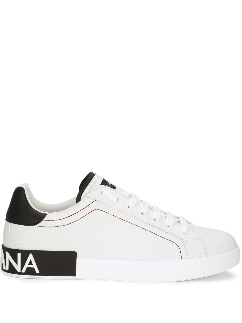White Portofino Leather Sneakers