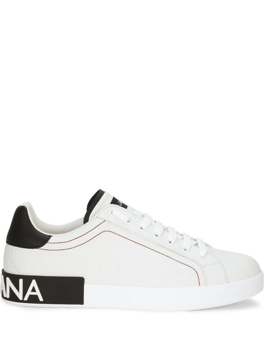 White Portofino Leather Sneakers