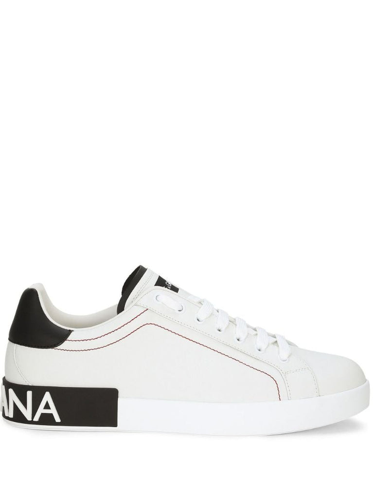 White Portofino Leather Sneakers