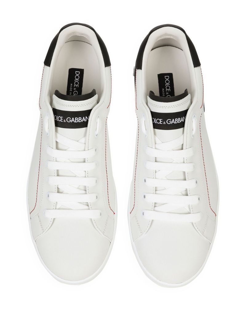 White Portofino Leather Sneakers
