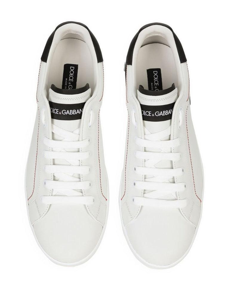 White Portofino Leather Sneakers