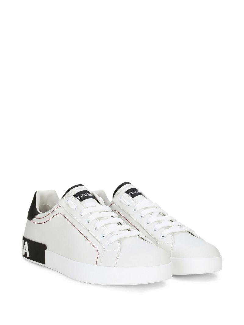 White Portofino Leather Sneakers