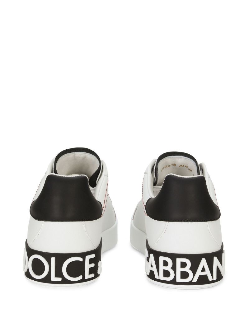 White Portofino Leather Sneakers