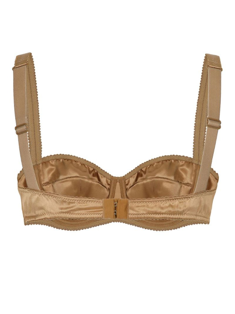 Neutral Silk Balconette Bra