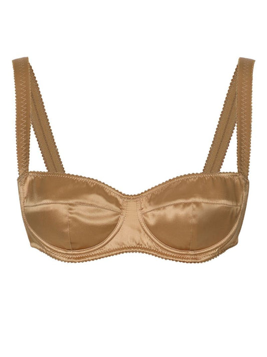Neutral Silk Balconette Bra
