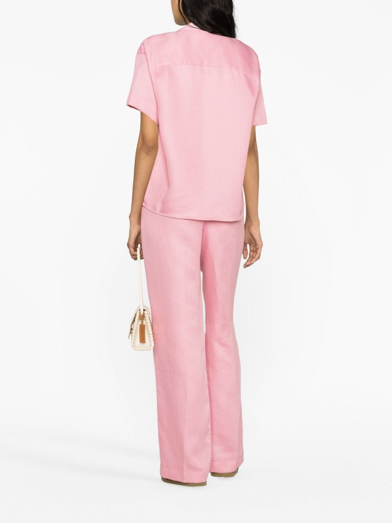 Pink Prague Linen Shirt